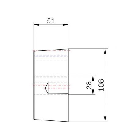 Moyeu amovible type 3020 - Ø Arbre 28mm