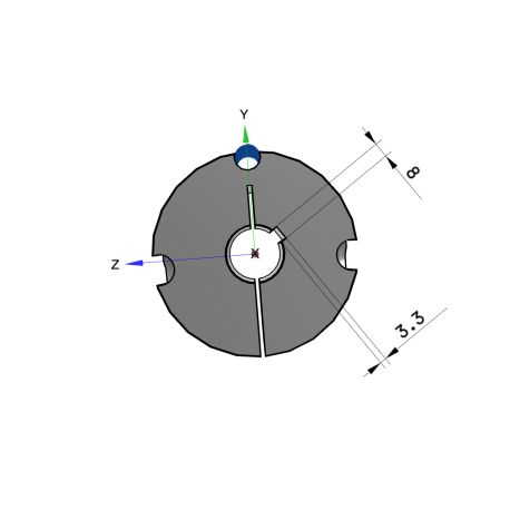 Moyeu amovible type 3020 - Ø Arbre 30mm