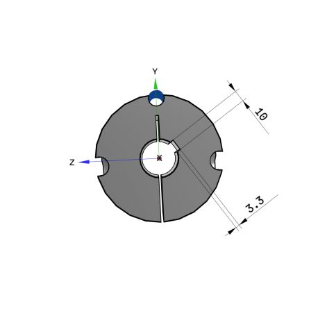 Moyeu amovible type 3020 - Ø Arbre 32mm