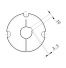 Moyeu amovible type 3020 - Ø Arbre 32mm