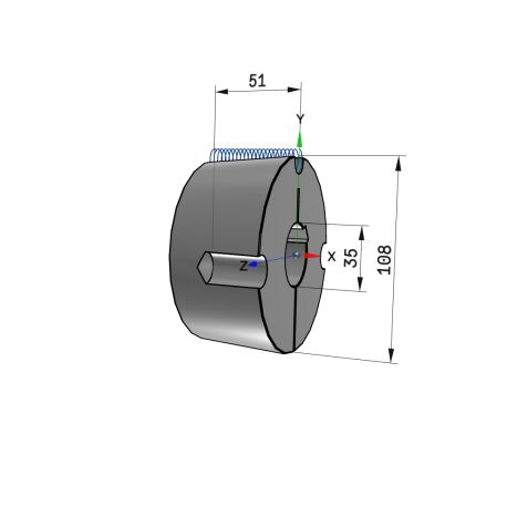 Moyeu amovible type 3020 - Ø Arbre 35mm