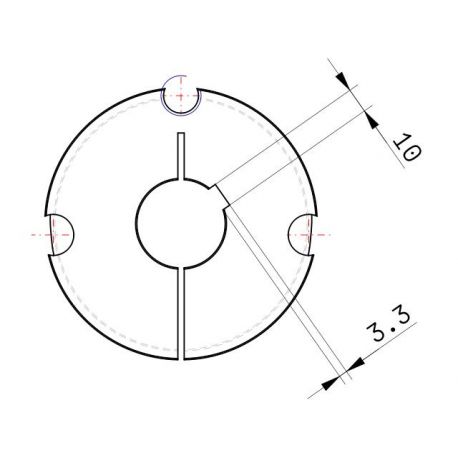 Moyeu amovible type 3020 - Ø Arbre 35mm