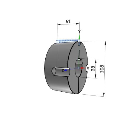 Moyeu amovible type 3020 - Ø Arbre 38mm