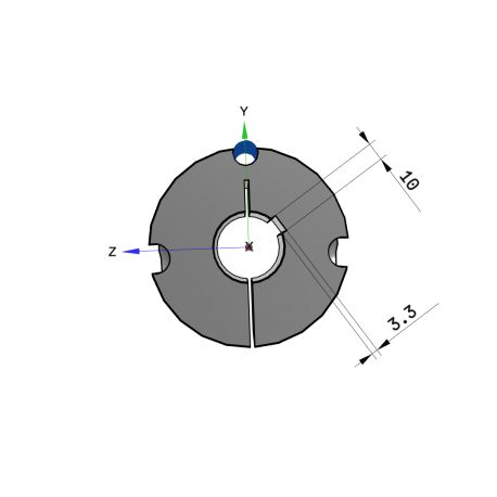 Moyeu amovible type 3020 - Ø Arbre 38mm