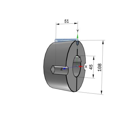 Moyeu amovible type 3020 - Ø Arbre 45mm