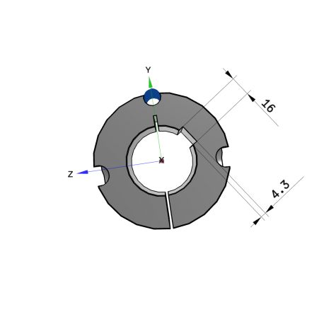 Moyeu amovible type 3020 - Ø Arbre 55mm