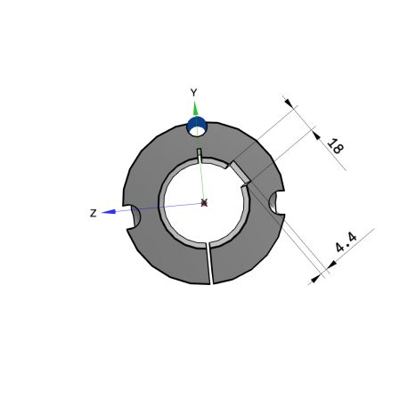 Moyeu amovible type 3020 - Ø Arbre 60mm