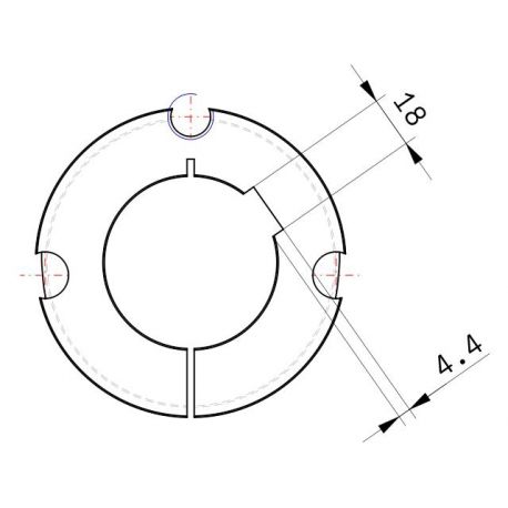 Moyeu amovible type 3020 - Ø Arbre 60mm