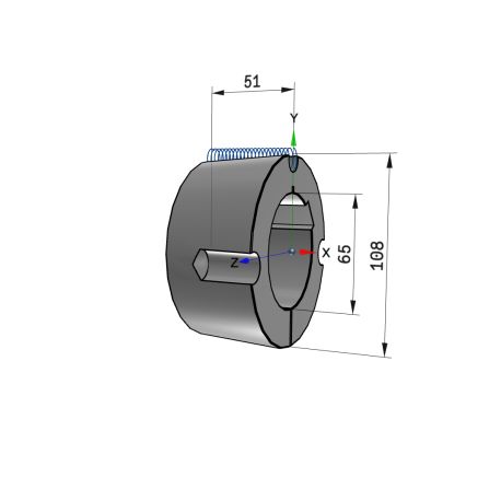 Moyeu amovible type 3020 - Ø Arbre 65mm