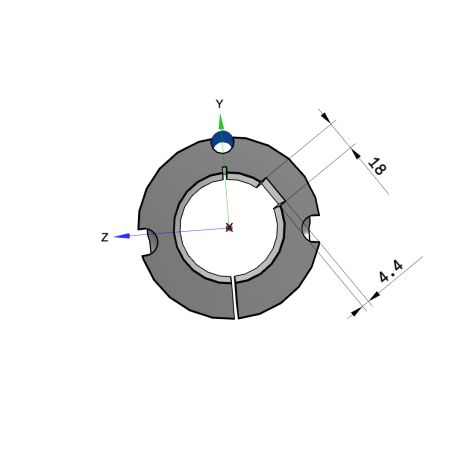 Moyeu amovible type 3020 - Ø Arbre 65mm