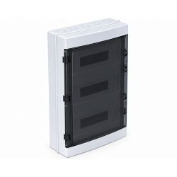 Coffret étanche 54 modules 655x414x140mm - montage en saillie - pour l'extérieur IP65
