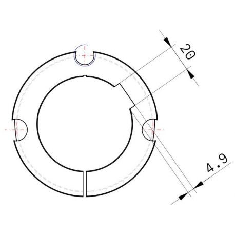 Moyeu amovible type 3020 - Ø Arbre 70mm