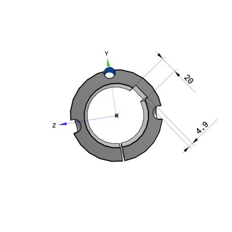 Moyeu amovible type 3020 - Ø Arbre 75mm