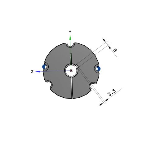 Moyeu amovible type 3535 - Ø Arbre 30mm