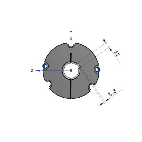 Moyeu amovible type 3535 - Ø Arbre 40mm