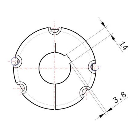 Moyeu amovible type 3535 - Ø Arbre 48mm