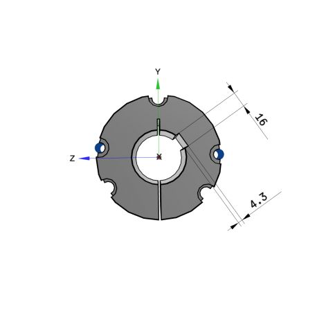 Moyeu amovible type 3535 - Ø Arbre 55mm