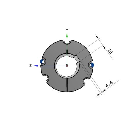 Moyeu amovible type 3535 - Ø Arbre 60mm