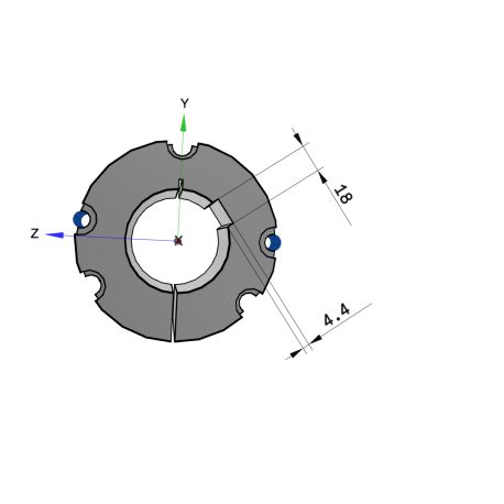 Moyeu amovible type 3535 - Ø Arbre 65mm