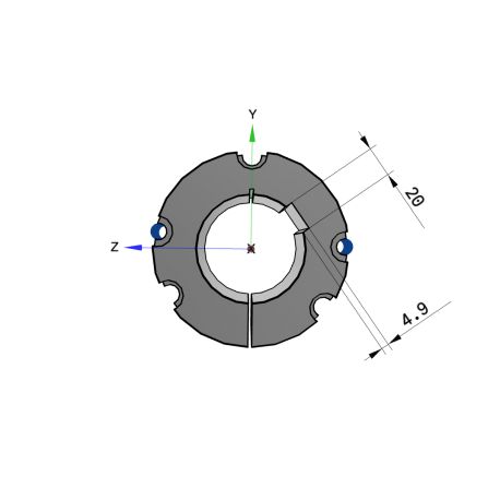 Moyeu amovible type 3535 - Ø Arbre 70mm
