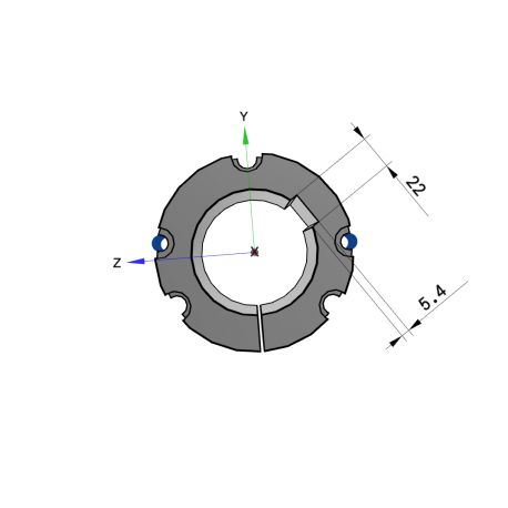 Moyeu amovible type 3535 - Ø Arbre 80mm