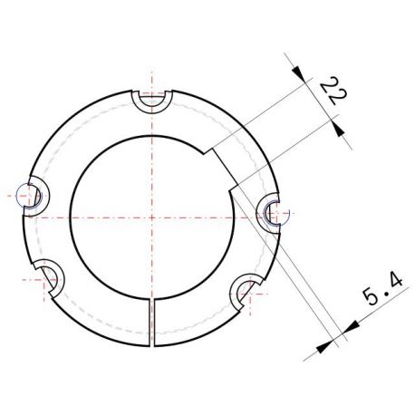 Moyeu amovible type 3535 - Ø Arbre 80mm