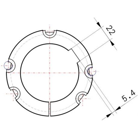 Moyeu amovible type 3535 - Ø Arbre 85mm