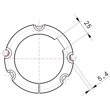 Moyeu amovible type 3535 - Ø Arbre 90mm