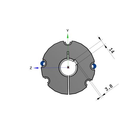 Moyeu amovible type 4040 - Ø Arbre 50mm