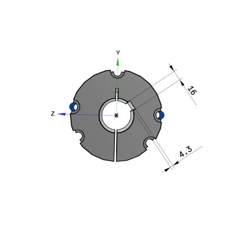 Moyeu amovible type 4040 - Ø Arbre 55mm