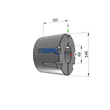 Moyeu amovible type 4040 - Ø Arbre 60mm