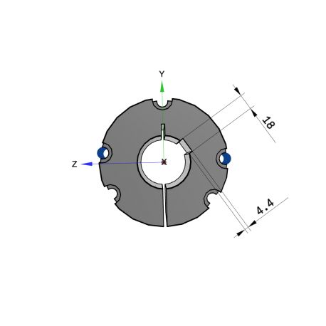 Moyeu amovible type 4040 - Ø Arbre 60mm