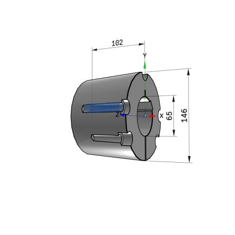 Moyeu amovible type 4040 - Ø Arbre 65mm