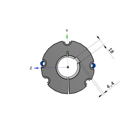 Moyeu amovible type 4040 - Ø Arbre 65mm