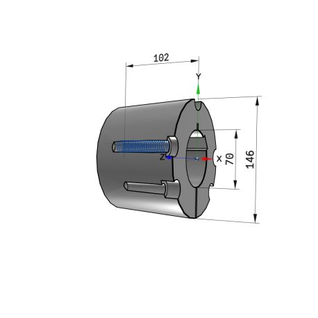 Moyeu amovible type 4040 - Ø Arbre 70mm