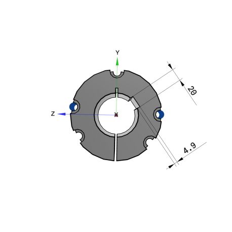 Moyeu amovible type 4040 - Ø Arbre 70mm