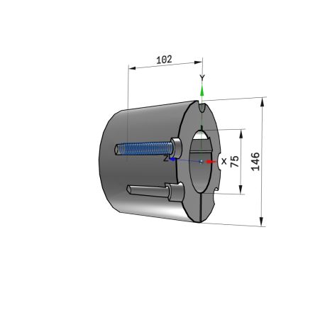 Moyeu amovible type 4040 - Ø Arbre 75mm