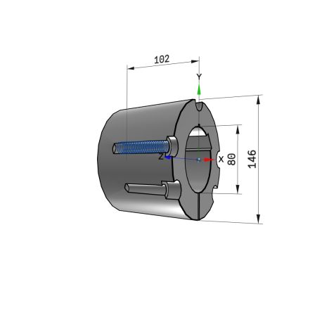 Moyeu amovible type 4040 - Ø Arbre 80mm