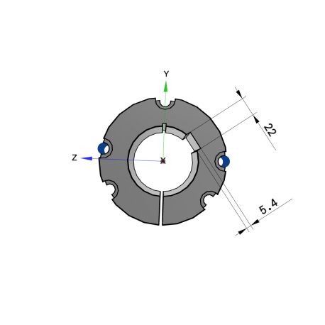 Moyeu amovible type 4040 - Ø Arbre 80mm