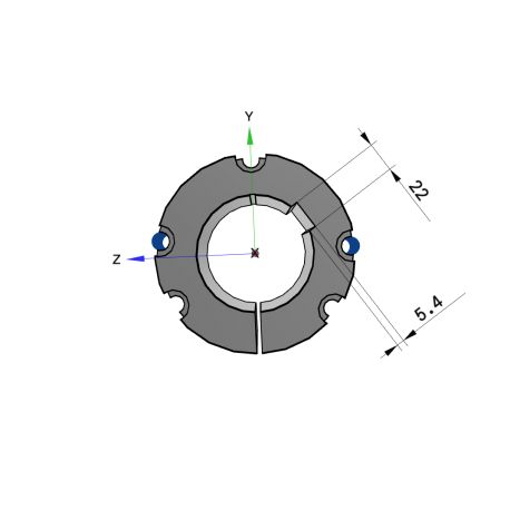 Moyeu amovible type 4040 - Ø Arbre 85mm