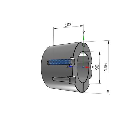 Moyeu amovible type 4040 - Ø Arbre 90mm