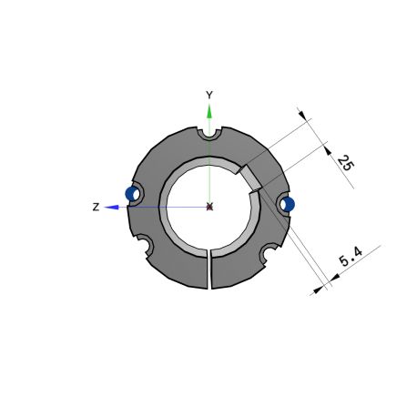 Moyeu amovible type 4040 - Ø Arbre 90mm