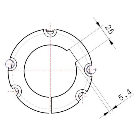 Moyeu amovible type 4040 - Ø Arbre 90mm