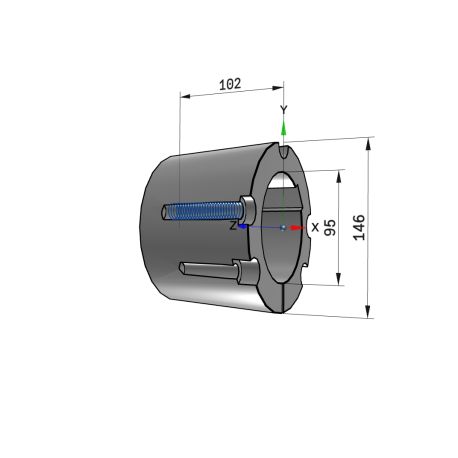 Moyeu amovible type 4040 - Ø Arbre 95mm