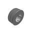 Poulie trapézoïdale SPB / B - 2 gorges - Ø100 mm - Moyeu amovible 1610 - Fonte