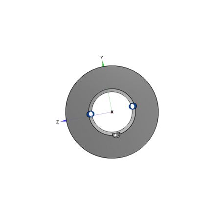 Poulie trapézoïdale SPB / B - 1 gorge - Ø106 mm - Moyeu amovible 1610 - Fonte