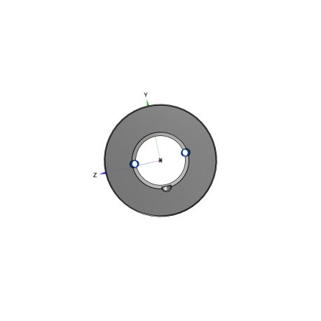 Poulie trapézoïdale SPB / B - 2 gorges - Ø106 mm - Moyeu amovible 1610 - Fonte
