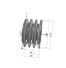 Poulie trapézoïdale SPB / B - 3 gorges - Ø106 mm - Moyeu amovible 1610 - Fonte
