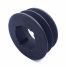 Poulie trapézoïdale SPB / B - 2 gorges - Ø112 mm - Moyeu amovible 1610 - Fonte