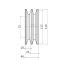 Poulie trapézoïdale SPB / B - 2 gorges - Ø112 mm - Moyeu amovible 1610 - Fonte